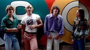 From left: Don, Wooderson, Pink and Mitchie in Dazed and Confused, 1993